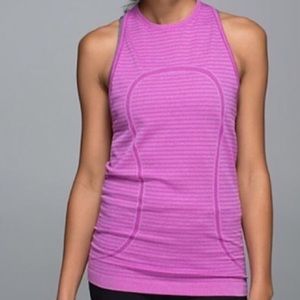 Lululemon purple swiftly tech high neck tank